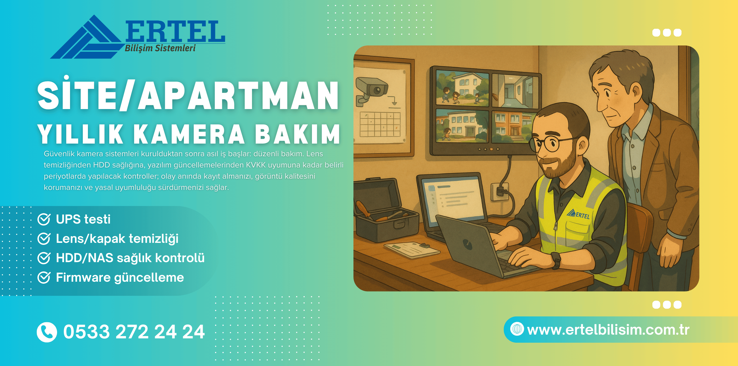 kamera bakim checklist