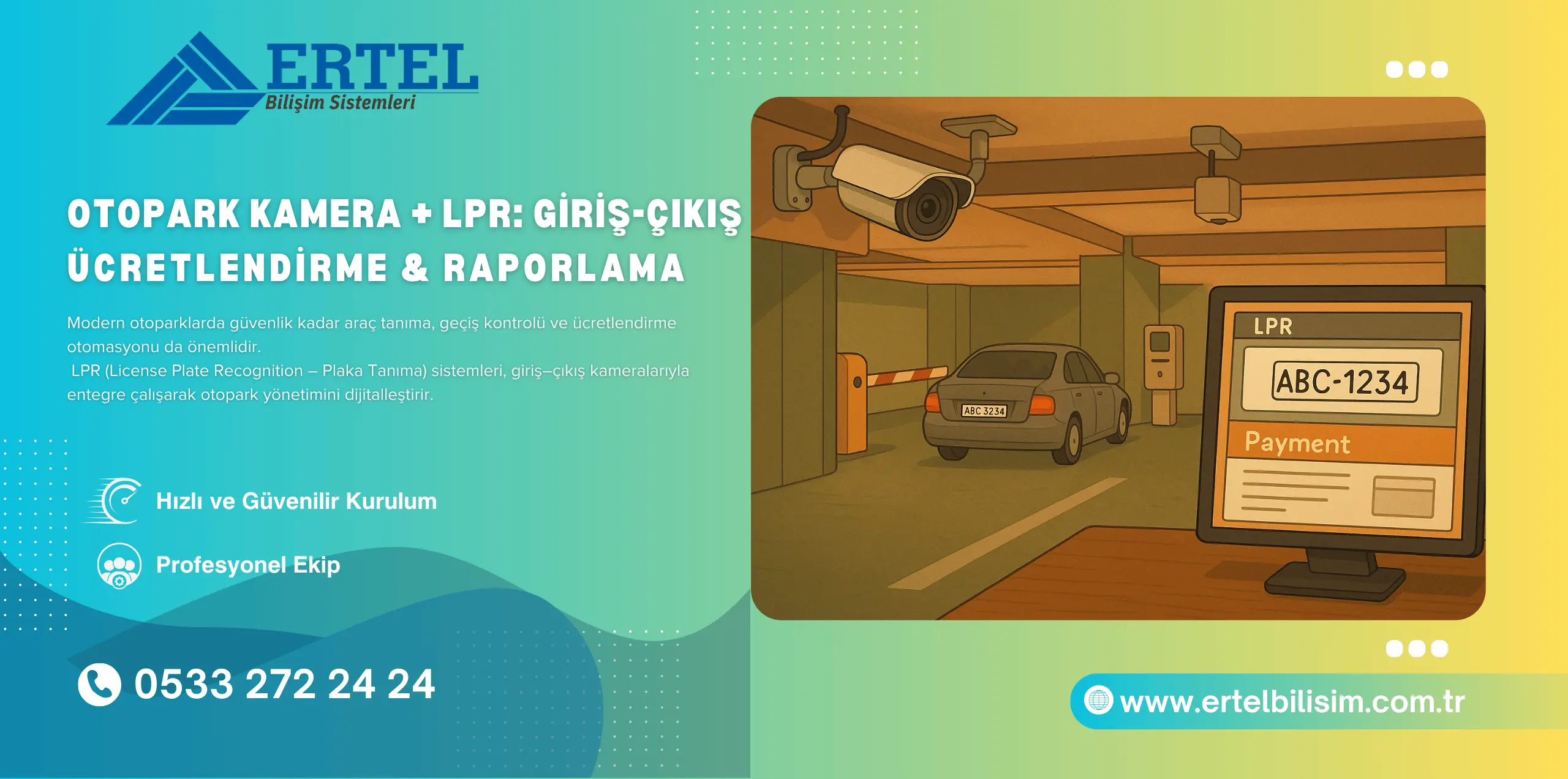 otopark kamera lpr raporlama